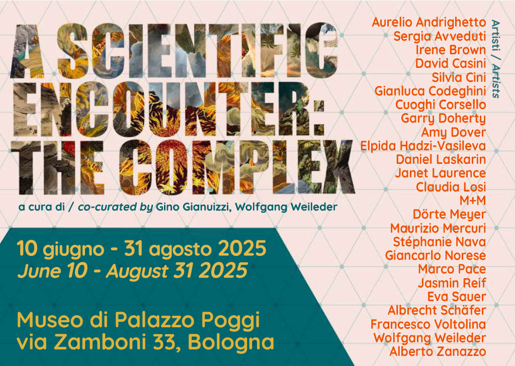 A poster for the A Scientific Encounter exhibtion in Bologna